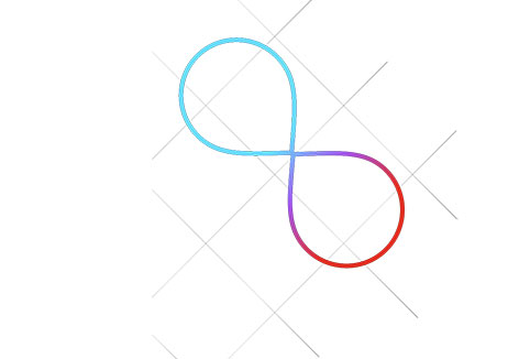 Graphic of an infinity loop