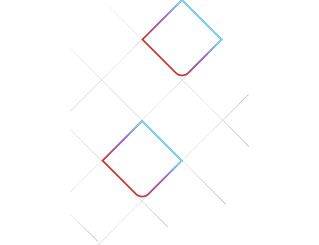 Abstract graphic of squares and lines